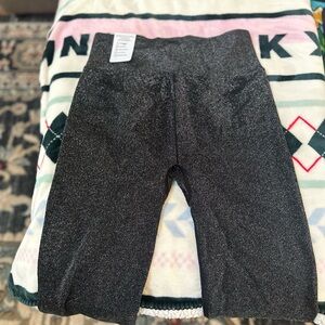 Victoria's Secret Glittery Charcoal Leggings